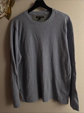 Banana Republic Men's Crewneck Sweater in Light Gray